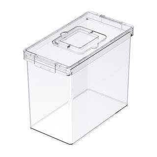 Clear Letter File Storage Case with Top Handle by Simply Tidy® | 13" x 7" x 11" | Michaels® | Michaels Stores