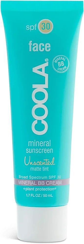 COOLA Organic Mineral Matte Tinted Sunscreen SPF 30 Sunblock, Dermatologist Tested Skin Care For ... | Amazon (US)