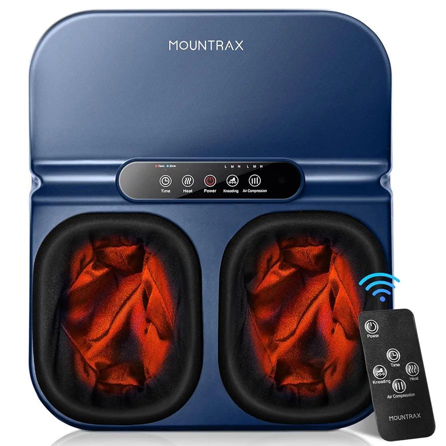 MOUNTRAX Foot Massager Machine with Heat, Foot Massager for Plantar Fasciitis, Neuropathy Pain, S... | Amazon (US)