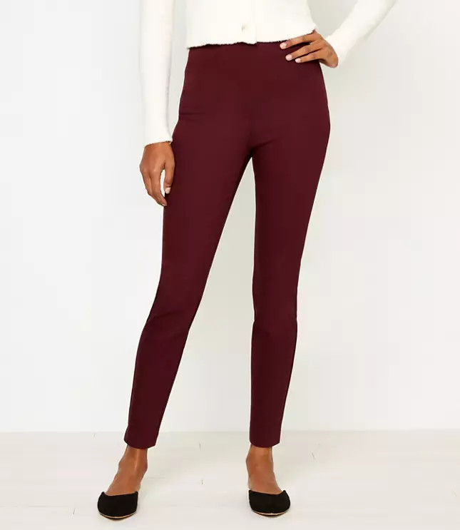 Side Zip High Waist Skinny Leggings | LOFT