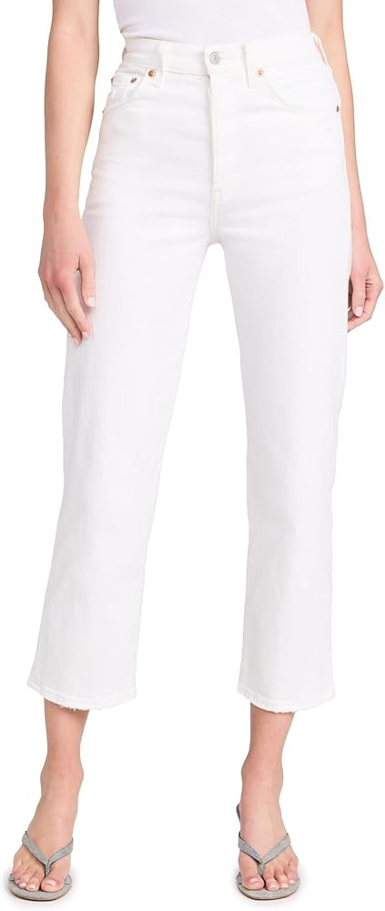 Levi's Women's Premium Ribcage Straight Ankle Jeans | Amazon (US)