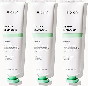 Boka Fluoride Free Toothpaste - Nano Hydroxyapatite, Remineralizing, Sensitive Teeth, Whitening -... | Amazon (US)