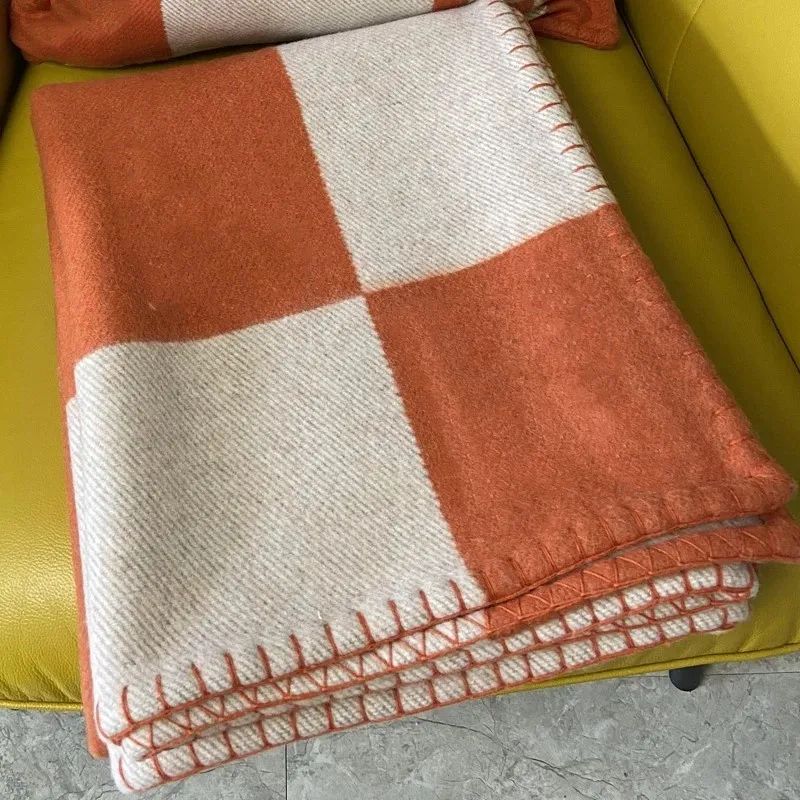 Luxury Designer Blankets letter Cashmere Soft Wool Scarf Shawl Portable Warm Sofa Bed Fleece Knit... | DHGate