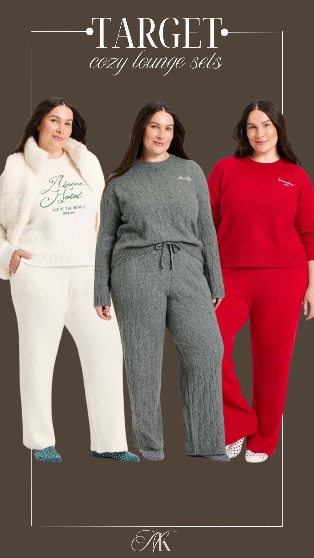 I am loving these cozy lounge sets from Target!❤️

Target style, target fashion, loungewear, fall fashion, fall outfit, holiday, Christmas 

#LTKHoliday #LTKPlusSize #LTKFindsUnder50