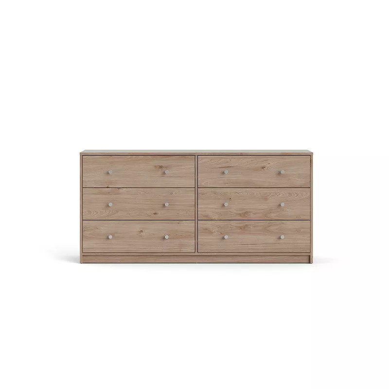 Tvilum Portland 6-Drawer Double Dresser, Jackson Hickory | Kohl's