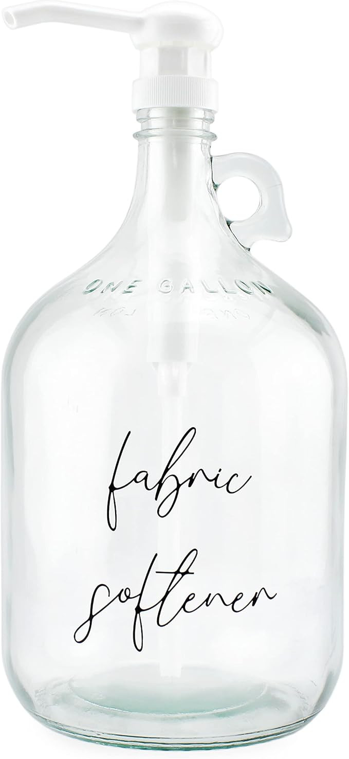 Cornucopia Laundry Pump Dispenser: Fabric Softener Gallon Glass Pump Bottle | Amazon (US)