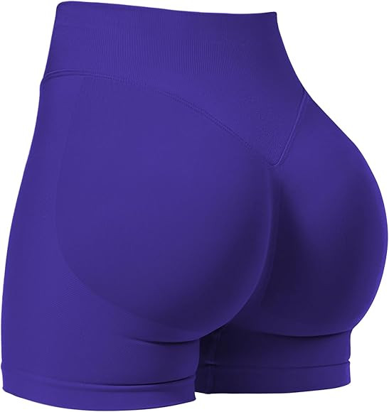 VOYJOY Women Workout Impact Shorts 3.6"/ 4.5"/ 6" Scrunch Butt Lifting Gym Seamless Booty Biker S... | Amazon (US)