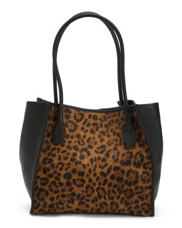 Made In Italy Leather Tote | TJ Maxx