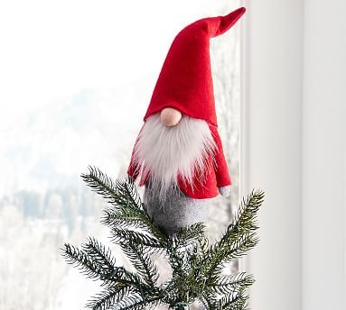Felt Gnome Christmas Tree Topper | Pottery Barn (US)