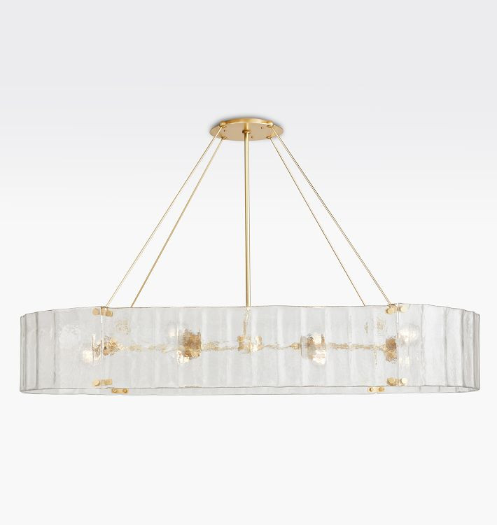 Willamette 60" Linear Chandelier, Clear Glass | Rejuvenation