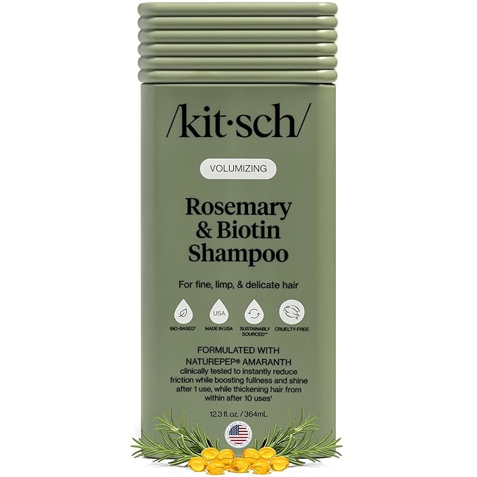 Kitsch Volumizing Rosemary & Biotin Liquid Shampoo for Hair Growth – Shampoo for Women & Men, B... | Amazon (US)