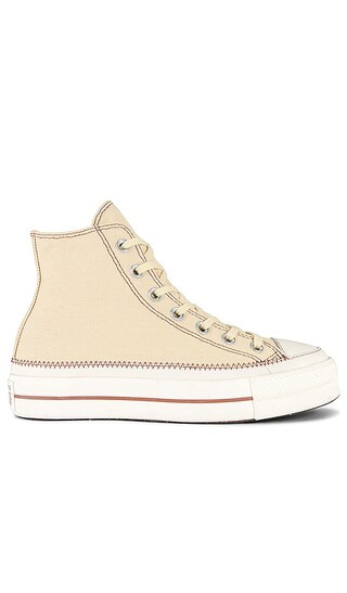 Chuck Taylor All Star Lift Platform Sneaker in Open Sesame, Egret, & Clay Pot | Revolve Clothing (Global)