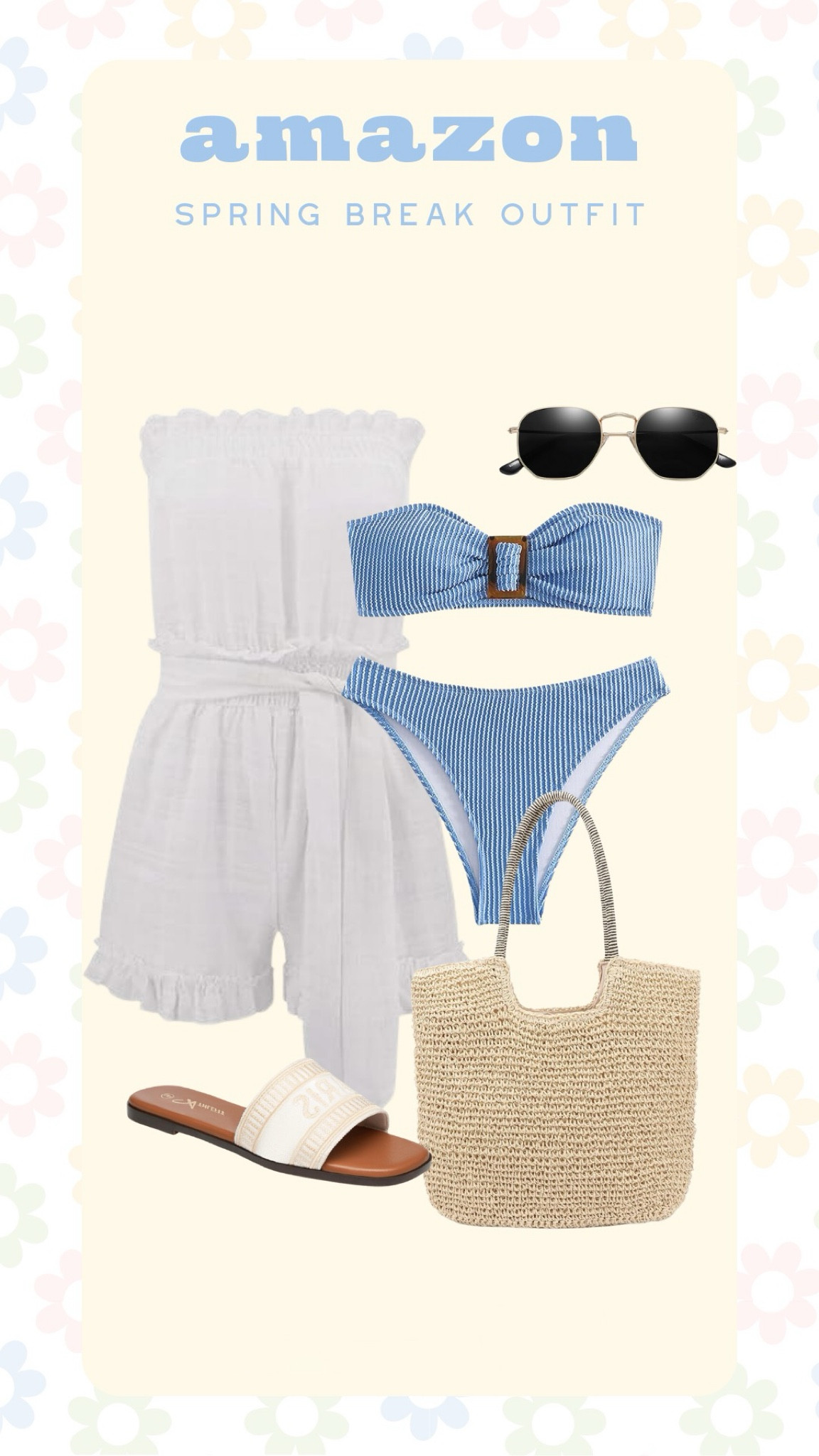 Amazon Swimwear - Spring Break Outfit 👙🎀🌴 

Midsize swimwear - one piece swimsuit - high waisted bikini bottoms - beach outfit - vacation outfit - resort wear outfit - spring break style - Amazon beachwear - Amazon matching set - Amazon finds

#LTKmidsize #LTKtravel #LTKswim