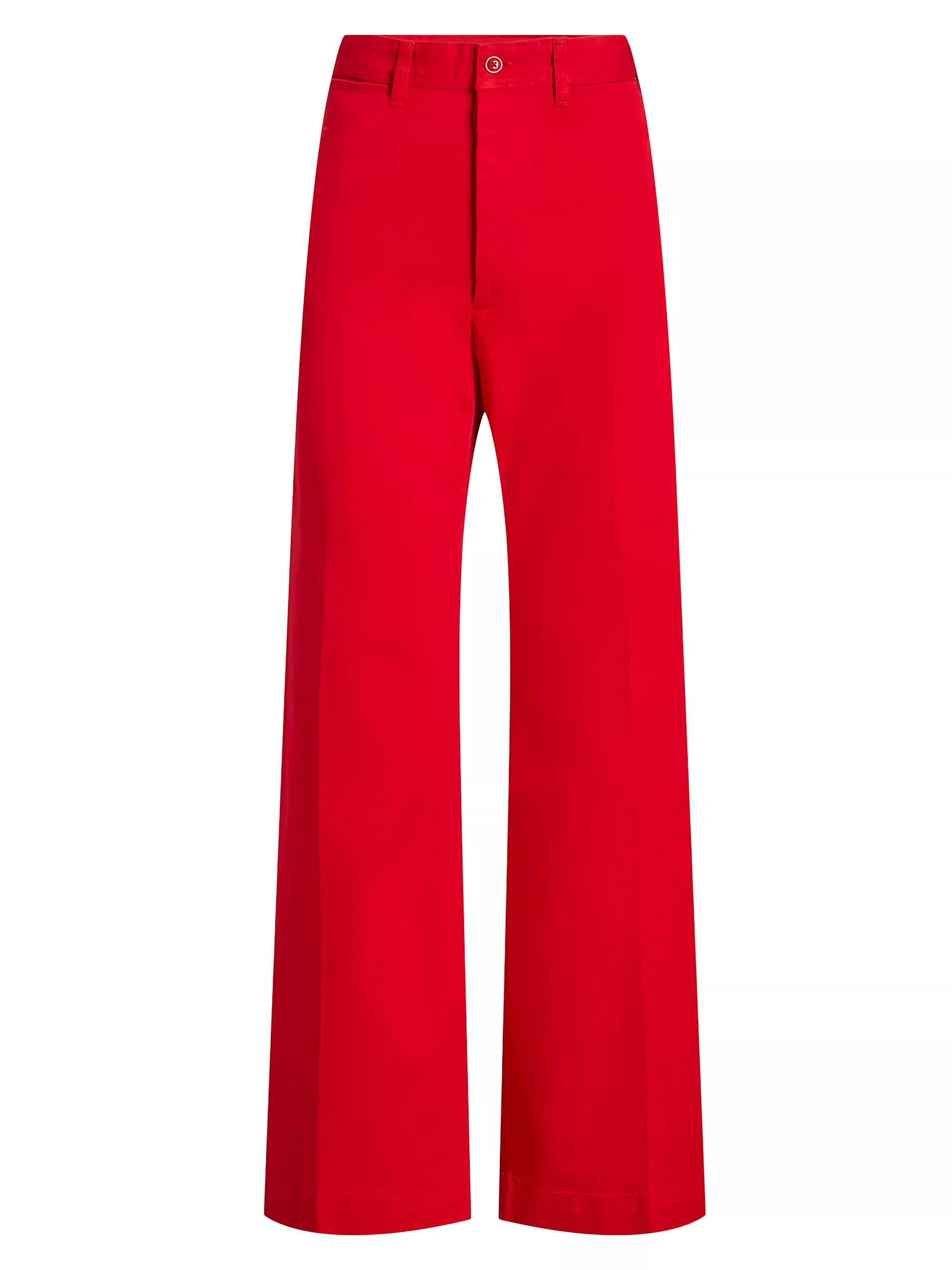Cotton Twill Wide-Leg Pants | Saks Fifth Avenue