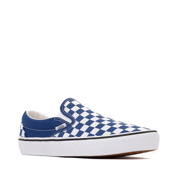 Vans Slip-On Checkerboard Skate Shoe - True Blue | Journeys
