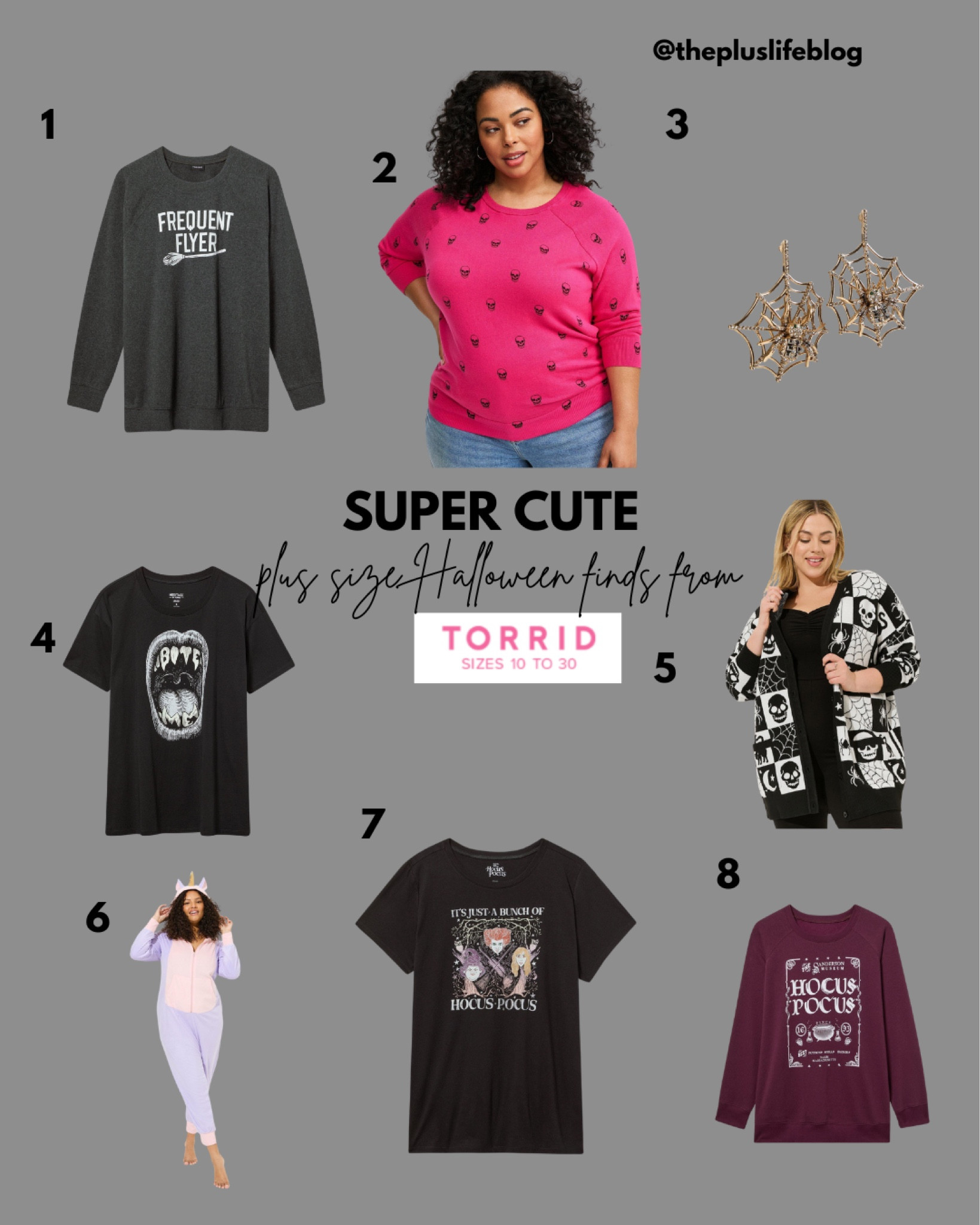 I recently took a little trip to Torrid for a plus size Fall clothing refresh, and to be honest… I was a little underwhelmed. One area where they absolutely nail it, though, is their Halloween selection. If you’re looking for cute plus size Halloween graphic tees and sweatshirts, you’ll def want to make Torrid your first stop. 

#LTKfindsunder100 #LTKSeasonal #LTKplussize