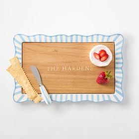 Striped Ceramic Cheese Board Set | Mark and Graham