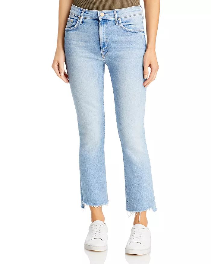 MOTHER The Insider High Rise Crop Step Fray Bootcut Jeans Back to Results -  Women - Bloomingdale... | Bloomingdale's (US)