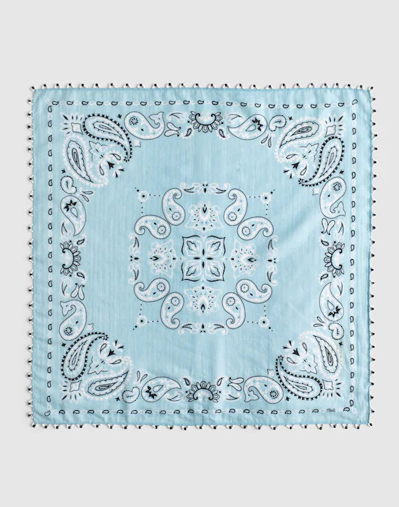 Beaded Bandana in Cotton Blend | Madewell