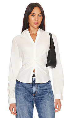 PAIGE Alera Shirt in White from Revolve.com | Revolve Clothing (Global)