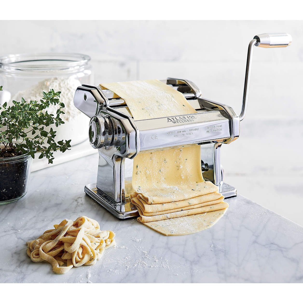 Atlas 150 Aluminum Pasta Maker + Reviews | Crate & Barrel | Crate & Barrel