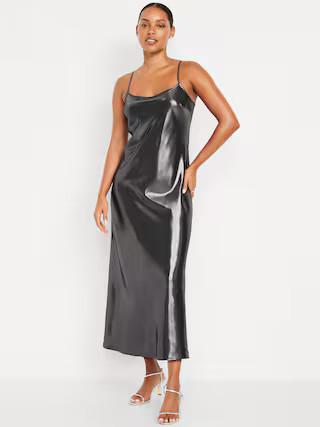 Shine Satin Maxi Dress | Old Navy (US)
