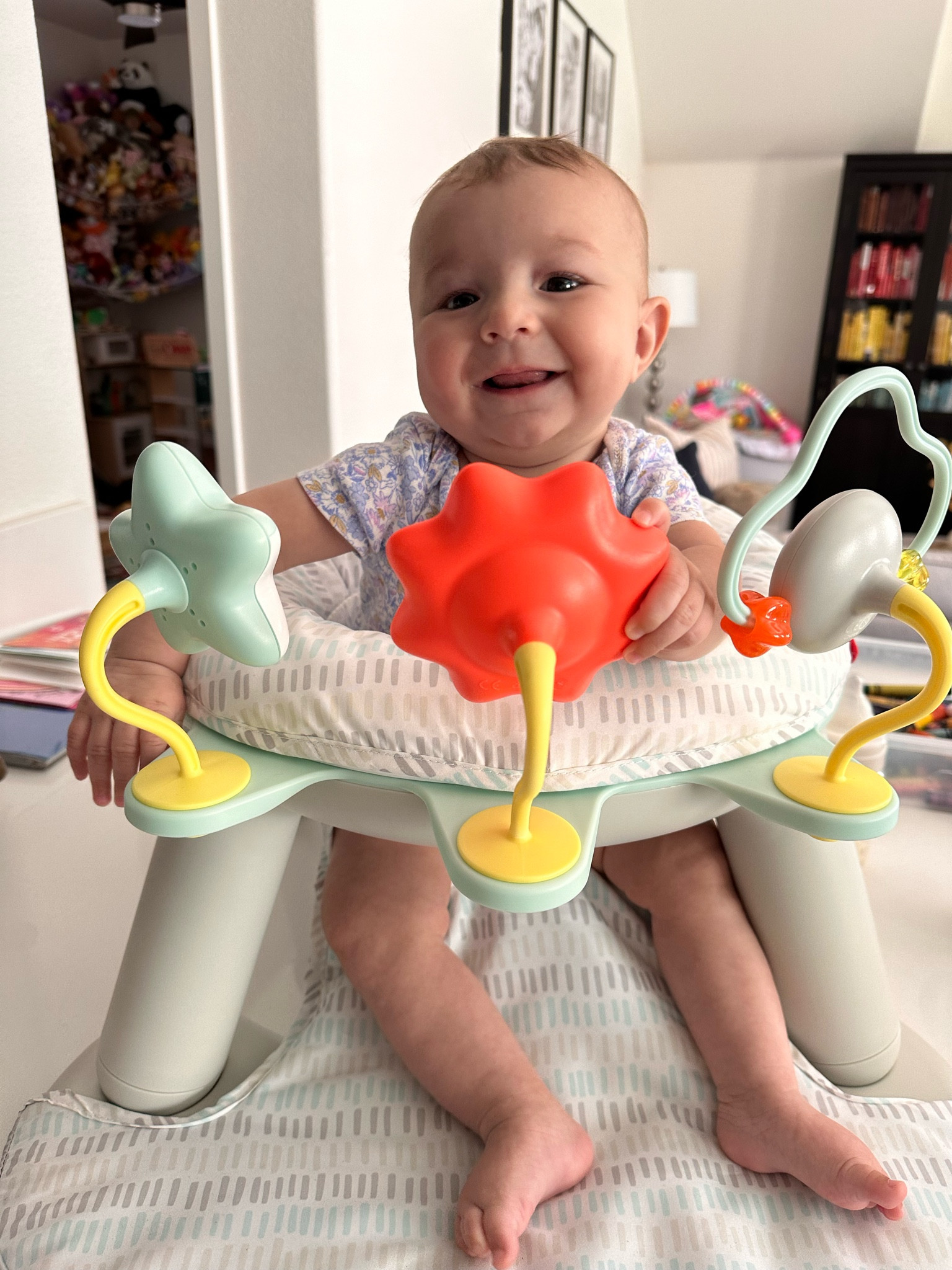 All my girls have absolutely loved this chair! I set it on the counter while I cook, or on the floor for activity time. It comes with toys and snack tray. 

#LTKBaby