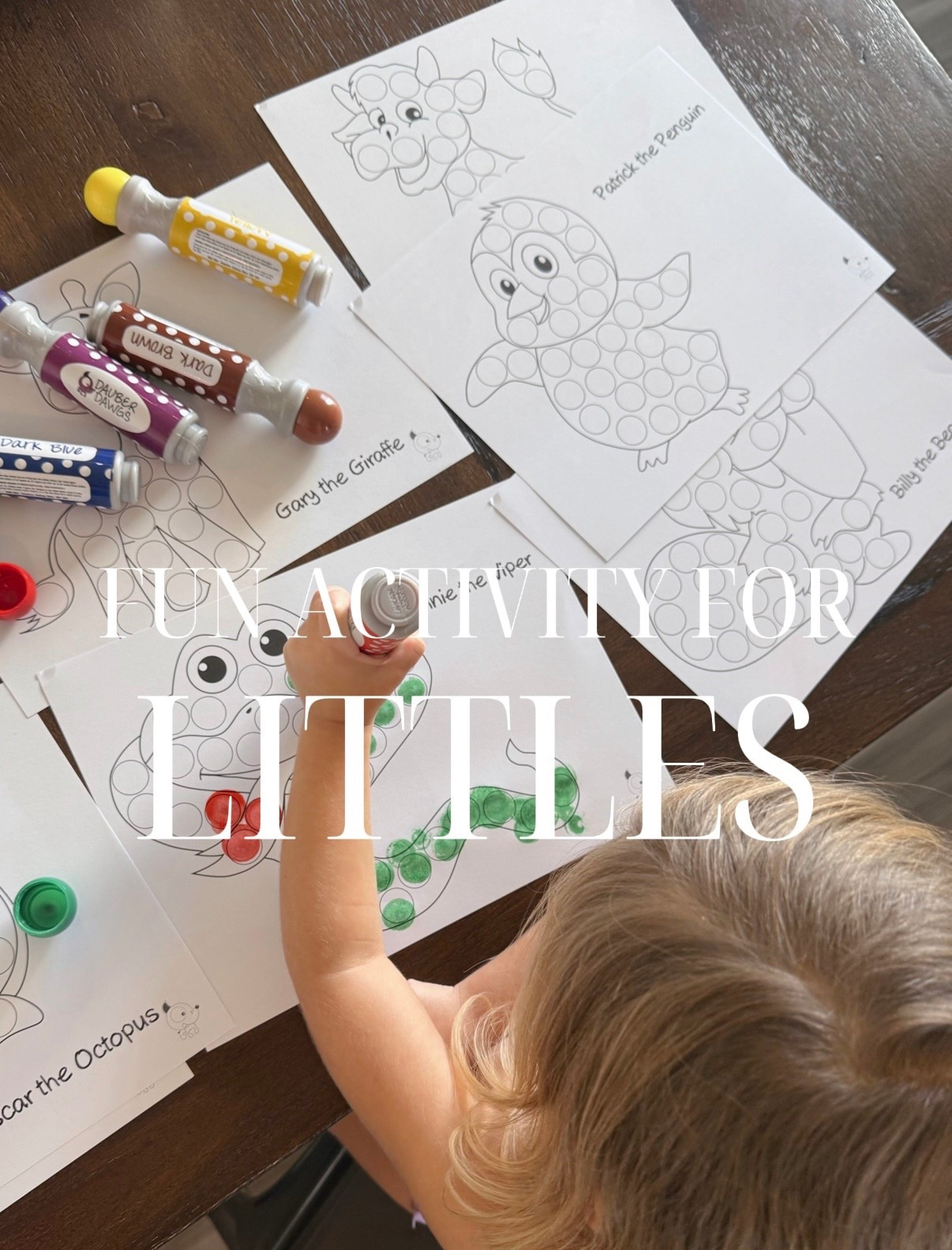 Tiny hands, big focus 🫶🎨 Paint dot markers = mess-free creativity + a few peaceful minutes for mom. Linking our favorite markers + activity sheets 🤍 

#LTKmomlife #LTKBaby #LTKKids