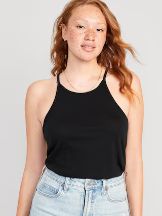 Relaxed Halter Tank Top for Women | Old Navy (US)