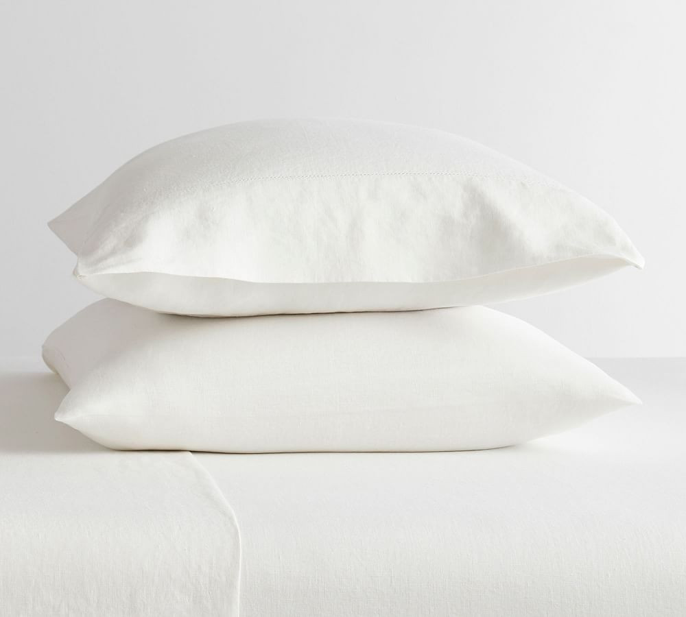Belgian Flax Linen Pillowcases - Set of 2 | Pottery Barn (US)