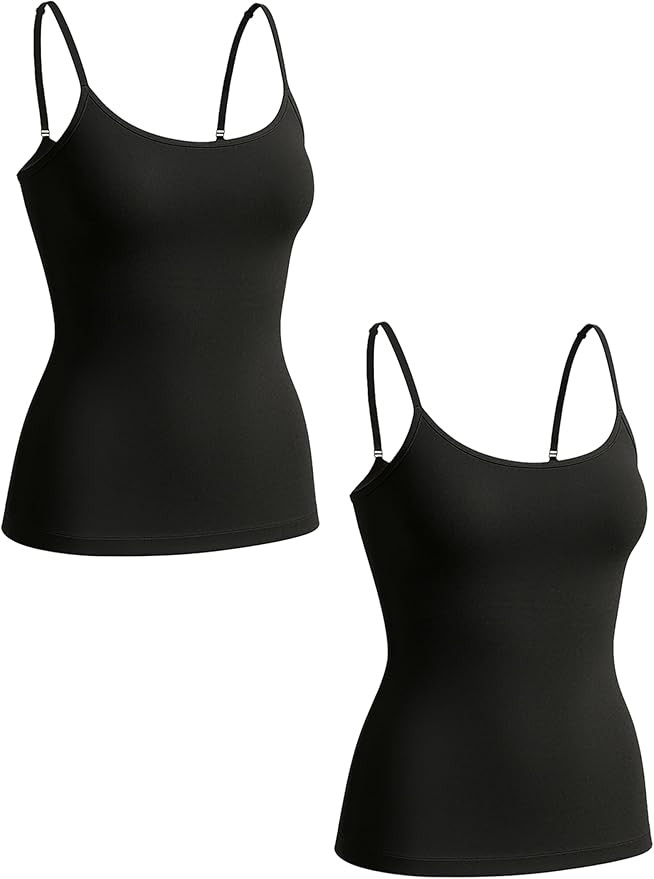 SHAPERMINT Womens Tops - Scoop Neck Cami Body Shaper for Women, Shapewear Tummy Control, Camisole... | Amazon (US)