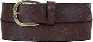 Eddie Bauer Women's Center Lacing Detailed Leather Belt | Amazon (US)