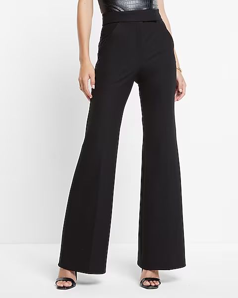 Super High Waisted Flare Trouser Pant | Express