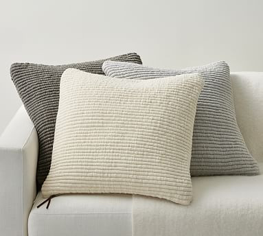 Rimbley Faille Pillow Cover | Pottery Barn (US)