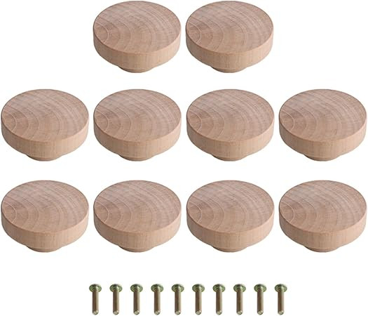 Yibuy 10x Wood Color Superba Wood Cabinet Knob and Drawer Pull 50x25mm | Amazon (CA)
