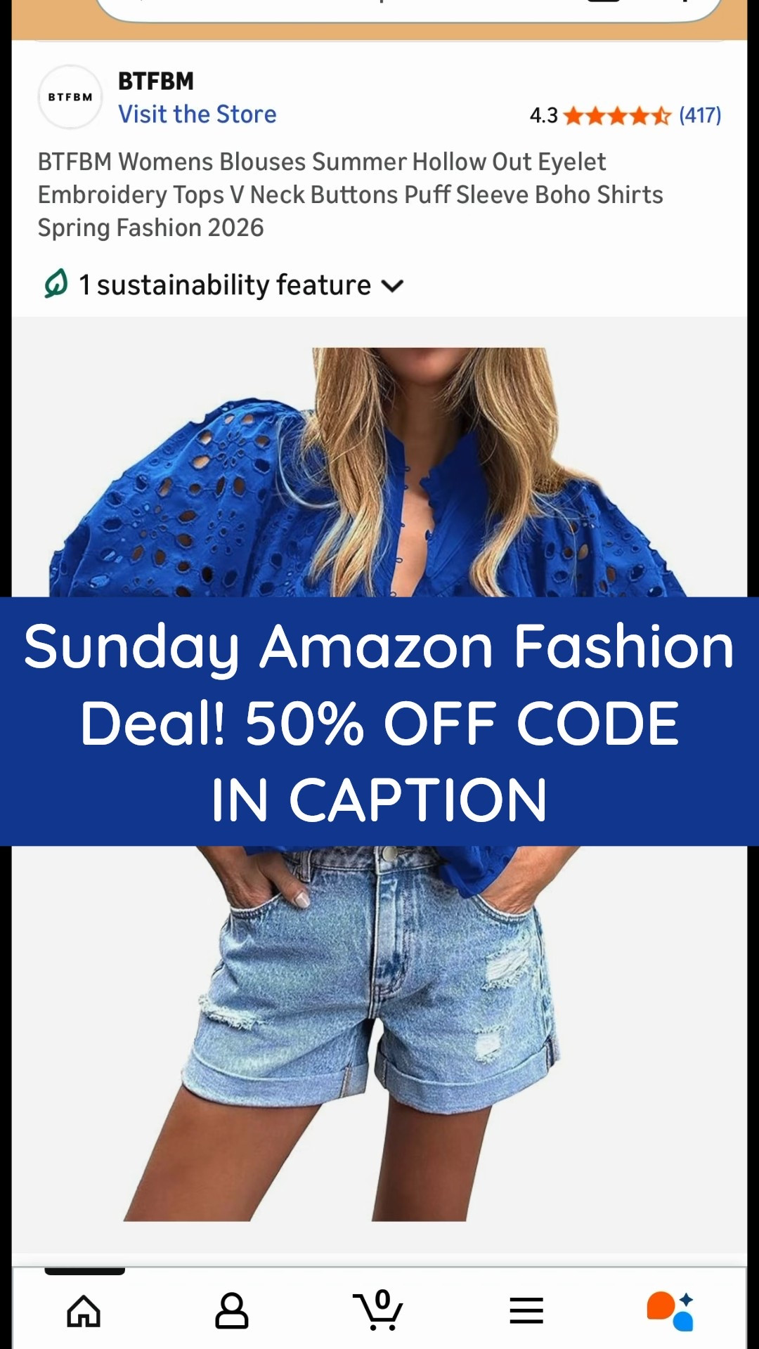 50% OFF Easy, Polished Everyday Blouse 🤍

This BTFBM casual summer blouse is one of those effortless tops that looks far more elevated than the price. The drape and neckline give it a designer-inspired, polished look—perfect with tailored pants, denim, or tucked into a chic skirt.

✨ Deal details:
• 50% off with code 50T2ZZSM
• Final price: $14.99–$16.99 (Reg. $29.99–$33.99)
• Eligible for extra 15% CC savings on select colors

🗓 Sale runs January 18–24, 2026 (ends 11:59 PM PST)

👉 Tap to shop while it’s half off—this is an easy wardrobe staple I’d grab in multiple colors before the price jumps back up.#LTKOOTD  

#LTKSaleAlert #LTKFindsUnder50 #LTKootd #LTKFindsUnder50 #LTKSaleAlert