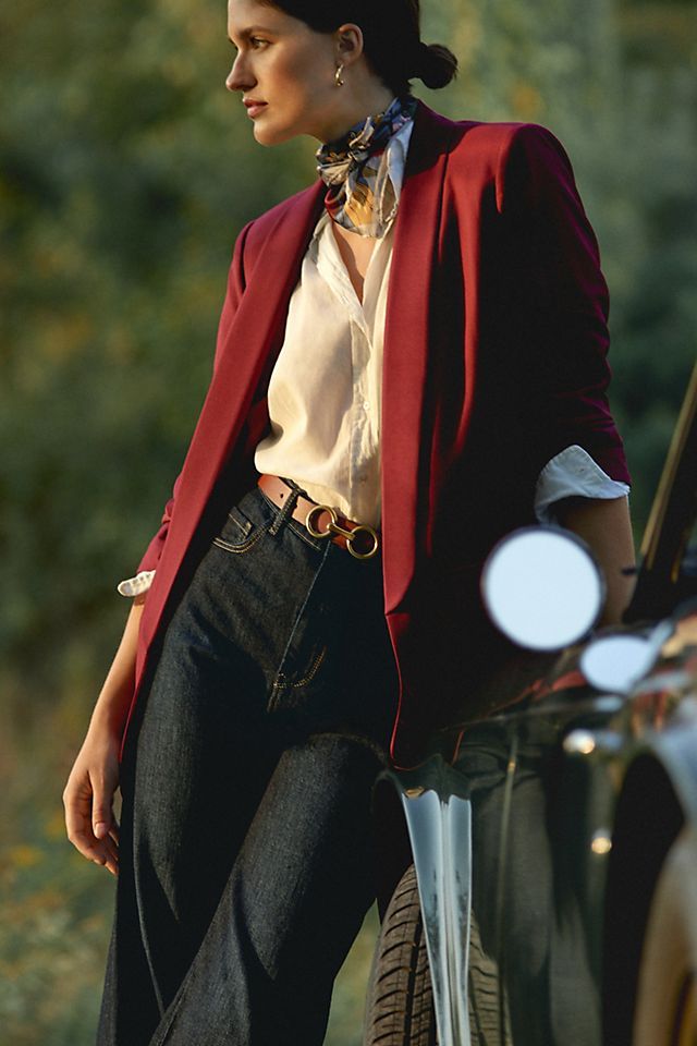 Cinch-Sleeved Blazer | Anthropologie (US)