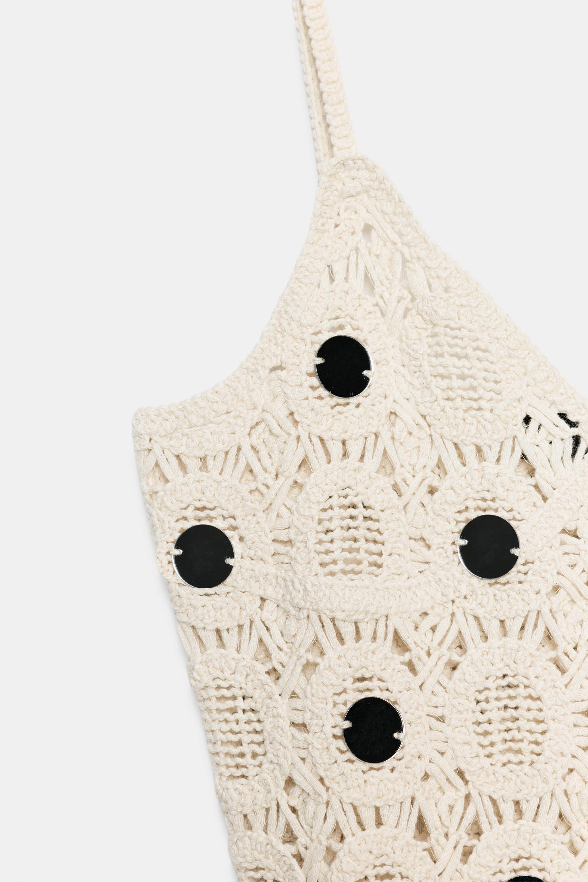 FRINGED MIRROR KNIT DRESS | Zara US