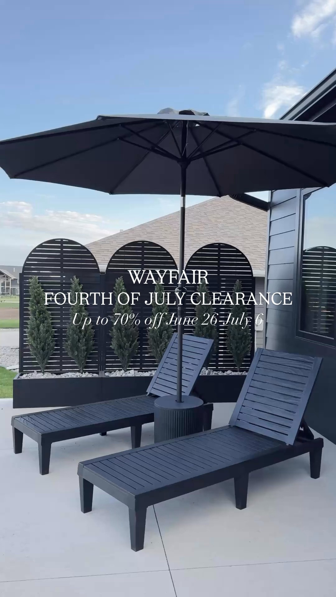 #ad If you've been wanting to refresh your outdoor space, now is the time ☀️🪴

The @Wayfair Fourth of July Clearance is happening now through July 6 with up to 70% off and fast and free shipping over $35

I rounded up a few of my favorite outdoor finds to make it easy, everything that's made our backyard the spot we actually want to be all summer!

Go grab your favorites before the sale ends!!

#Wayfair #WayfairPartner

#LTKSaleAlert #LTKHome #LTKSeasonal