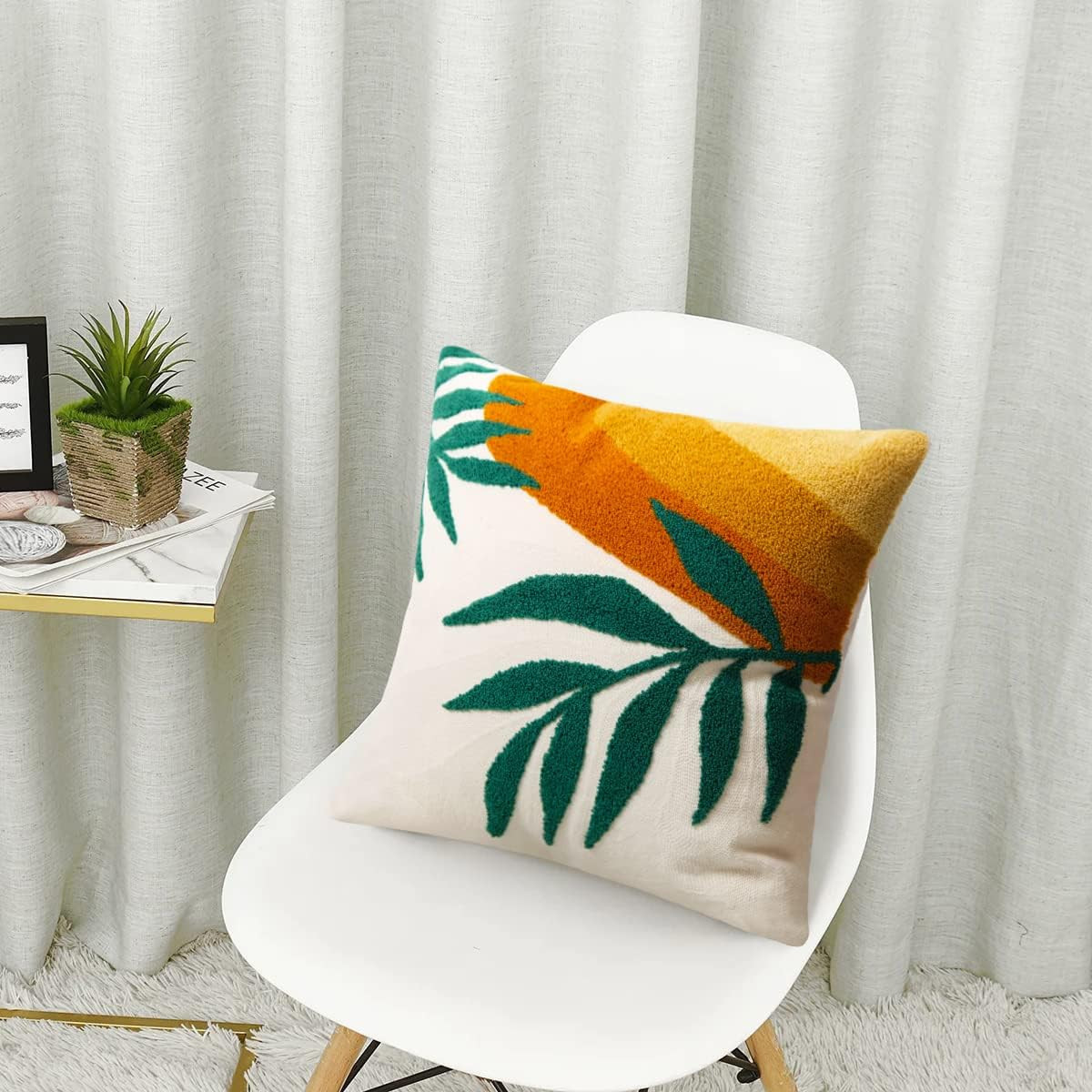 Amazon.com: Pyonic Boho Pillow Covers 18x18 Decorative Couch Throw Pillow Covers Summer Colorful ... | Amazon (US)