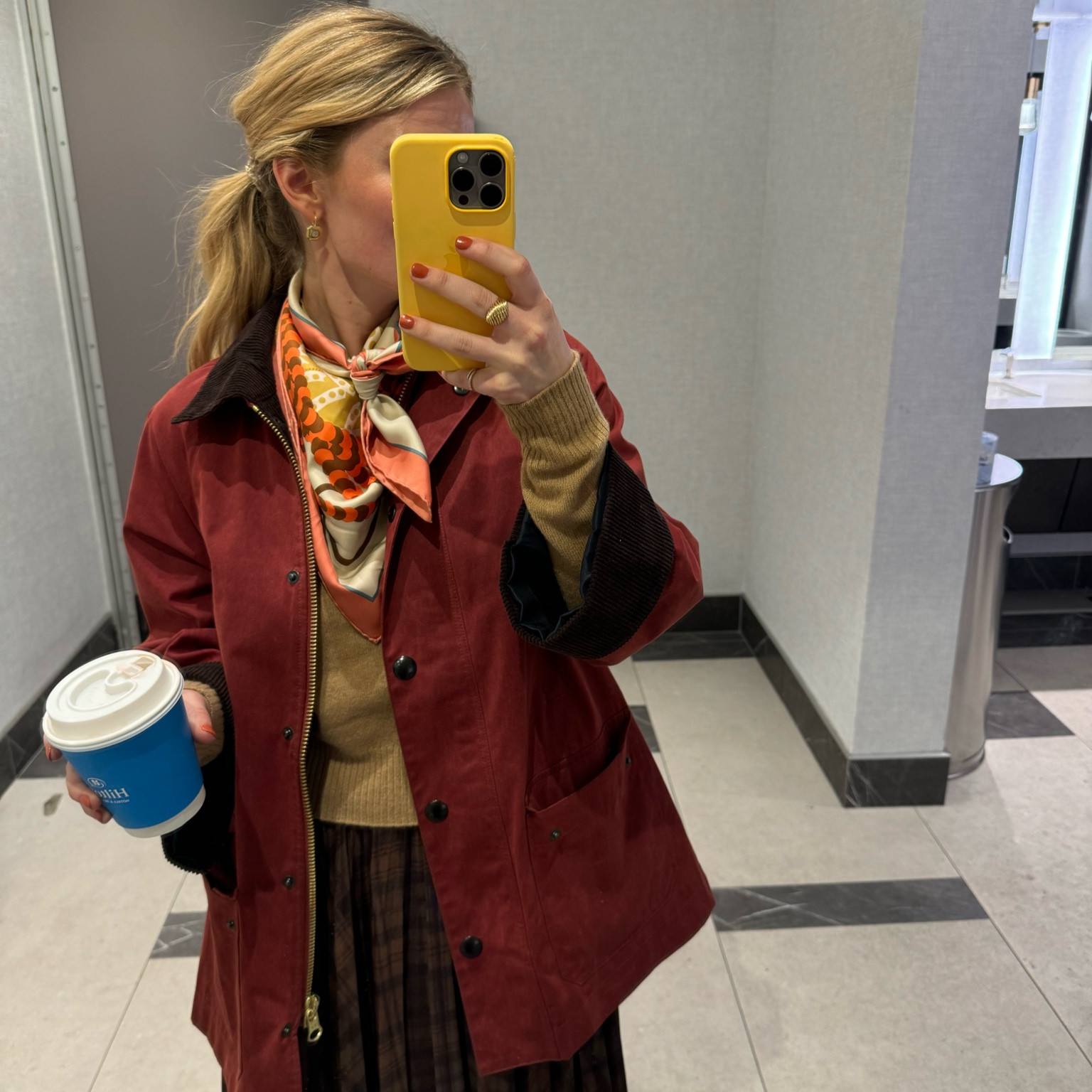 Casual yet polished for fall workwear and weekend 🍂✨ Featuring the Alex Mill waxed barn jacket in a stunning red, paired with a timeless Hermès scarf for a touch of elegance. Styled with a Ralph Lauren midi skirt and the coziest Reformation camel cashmere sweater (under $200!). Effortlessly chic for cooler days ☕️ #FallStyle #OOTD #LikeToKnowIt






 

 #LTKGiftGuide #LTKSeasonal #LTKWorkwear