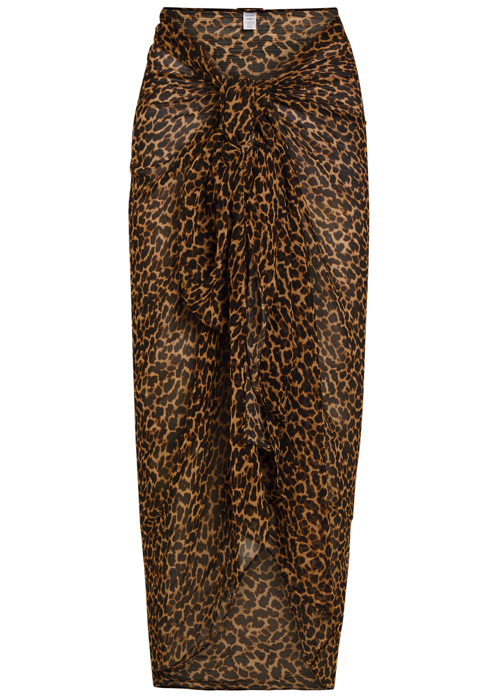 Santorini leopard-print chiffon sarong | Harvey Nichols
