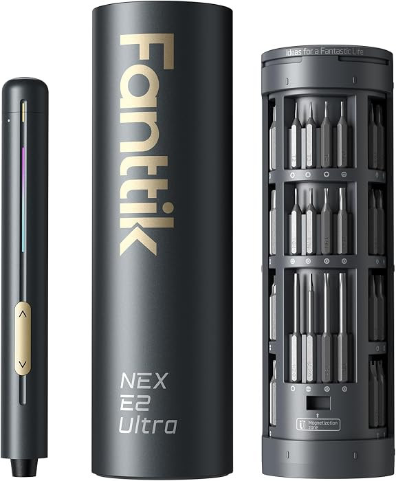 Fanttik E2 Ultra Electric Screwdriver, Screwdriver for Electronics (Grey) | Amazon (US)