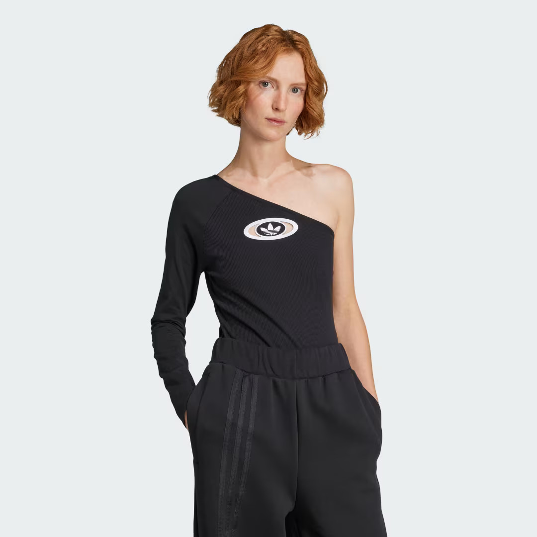 adidas Originals Campus 2000 One-Shoulder BodysuitBlackLWomens | adidas (US)