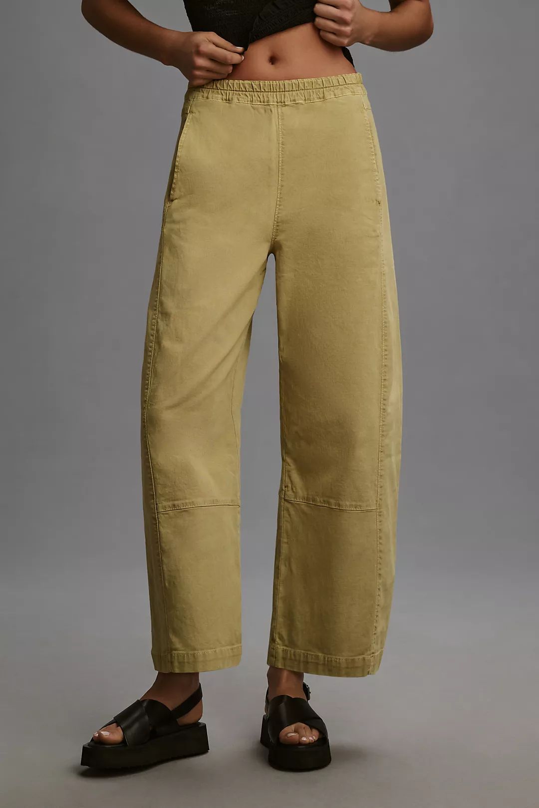 The Izzie Relaxed Pull-On Barrel Pants by Pilcro | Anthropologie (US)