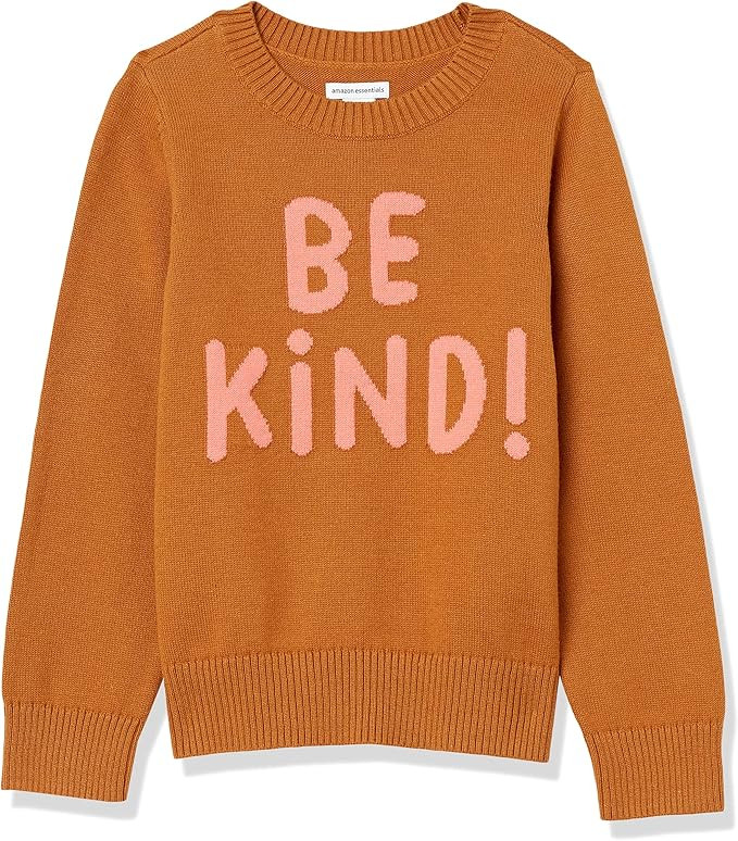 Amazon Essentials Girls and Toddlers' Pullover Crewneck Sweater | Amazon (US)