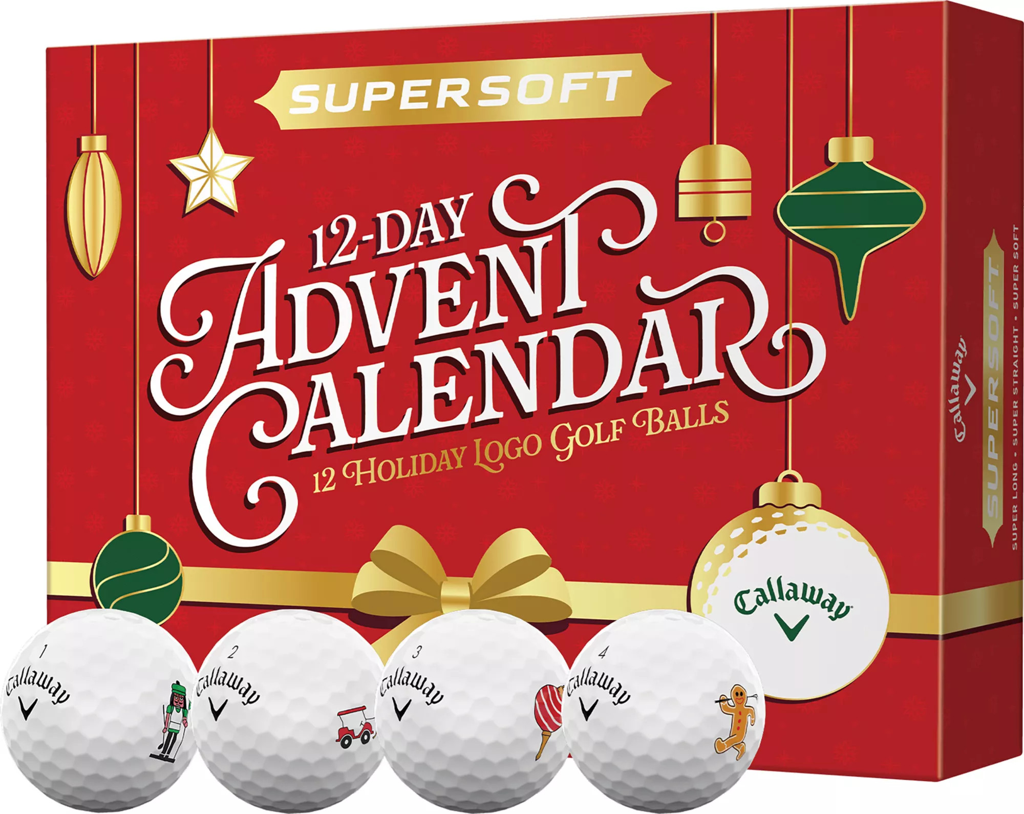 Callaway 2025 Supersoft Advent Calendar Golf Balls, Men's, White - Holiday | Golf Galaxy