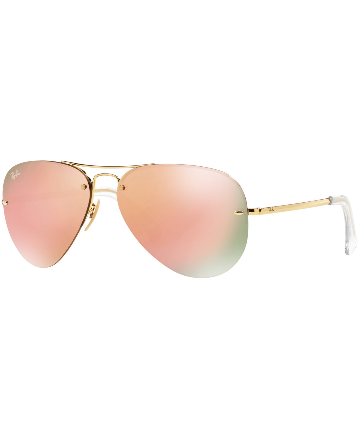 Ray-Ban Sunglasses, RB3449 - GOLD SHINY/GREEN | Macy's