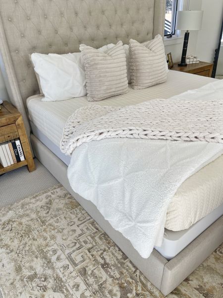 HOME\ Winter white bedding is where it is at! Layering different textures for the coziest bed! Everything I used is from @Wayfair and currently on sale for Cyber Week – bedding up to 60% off! Refresh your bedroom this winter.
#Wayfair #LTKHome 


#LTKfindsunder100 #LTKsalealert #LTKhome