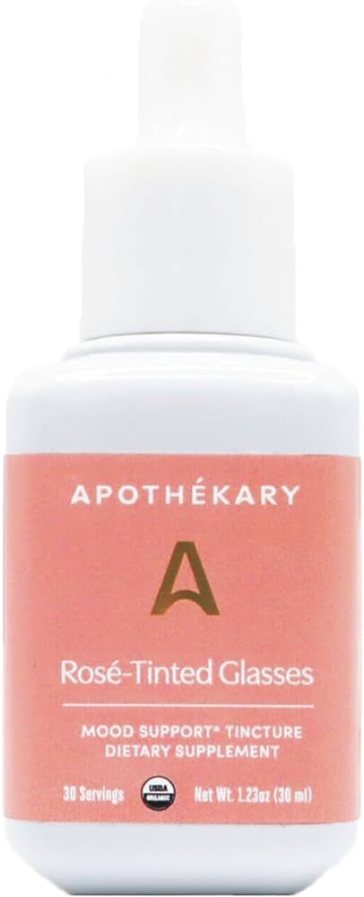 Apothékary Rosé-Tinted Glasses Rosé Alternative Tincture, Herbal Supplement, Sugar Free, Vegan | Amazon (US)